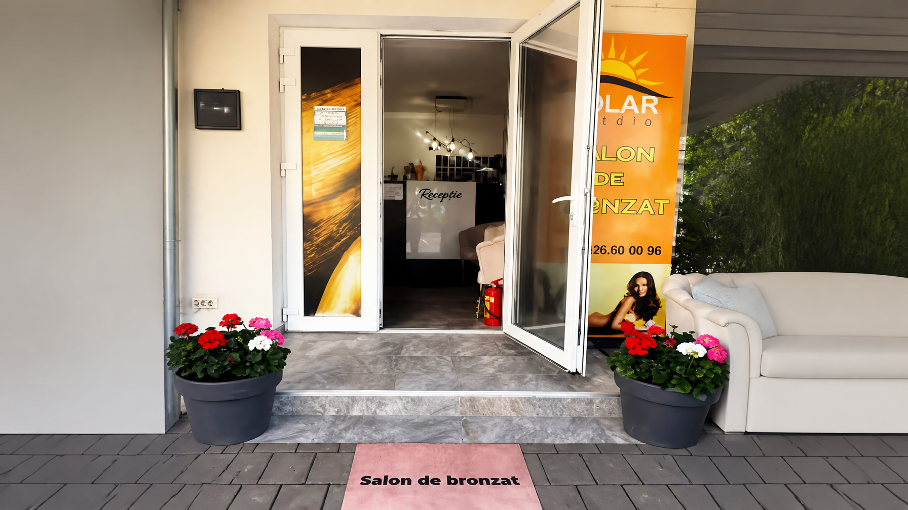 Premium tanning salon interior in Pitești